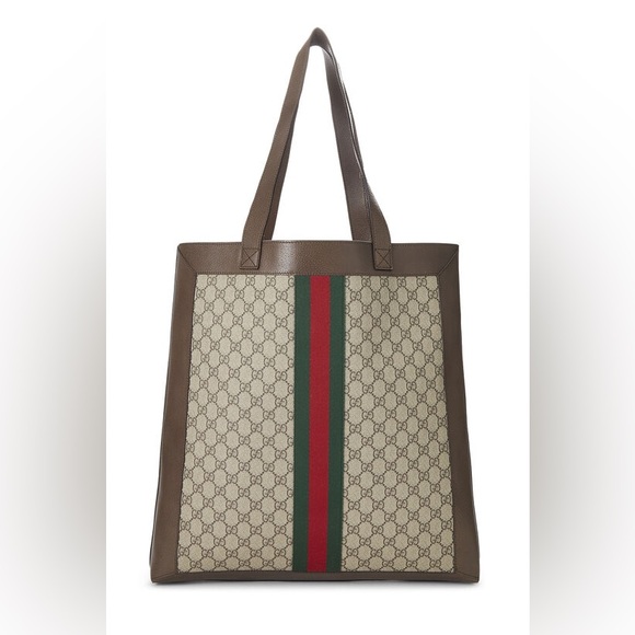 Authentic Gucci SUPREME CANVAS OPHIDIA TOTE LARGE - Picture 4 of 8
